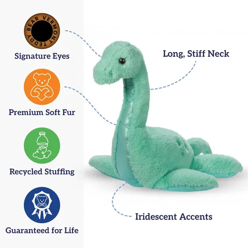 Vista 6 de Vermont Teddy Bear Animal de peluche de dinosaurio gigante – Peluche de dinosaurio jumbo, 3.5 pies, dinosaurio de 42 pulgadas, juguetes grandes