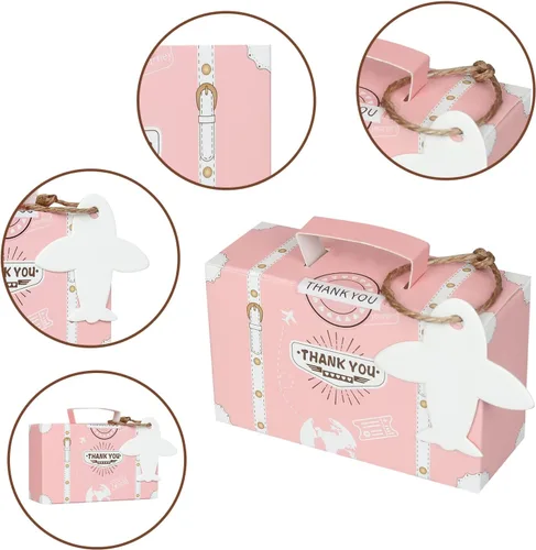 Vista 4 de Paquete de 50 cajas de regalo, cajas de dulces para maleta, caja