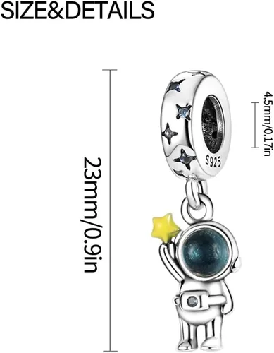 Vista 146 de KUNSIR Los abalorios se adaptan a pulseras Pandora para mujer, plata de ley 925, cuentas colgantes de joyería para niñas, dijes de feliz cumpleaños