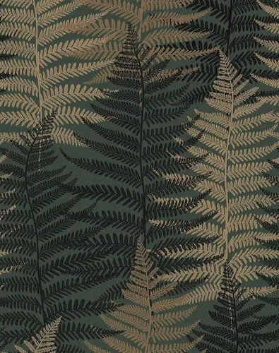 Vista 10 de JiffDiff Papel tapiz autoadhesivo con textura de helechos botánicos de 17.73 x 118.1 pulgadas, papel de pared temporal autoadhesivo para baño