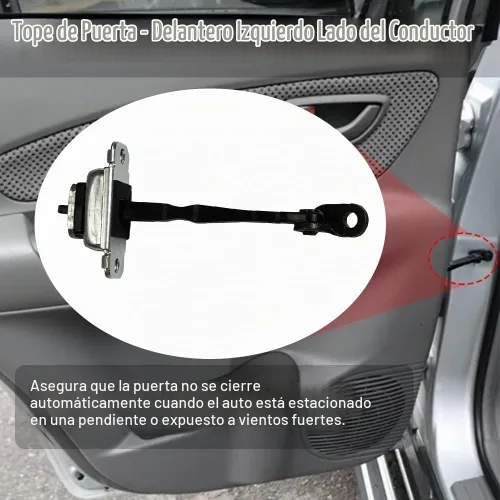 Vista 2 de 79380-2E000 - Tope para puerta delantera de automóvil, compatible con Hyundai Tucson de 5 puertas SUV 2005-2014, correa de tope de puerta