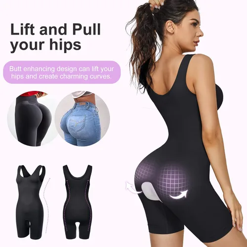 Vista 3 de RGAINON Shapewear para mujeres cintura entrenador Body Control de barriga faja colombianas cuerpo completo Shaper Butt Lifter muslo más delgado
