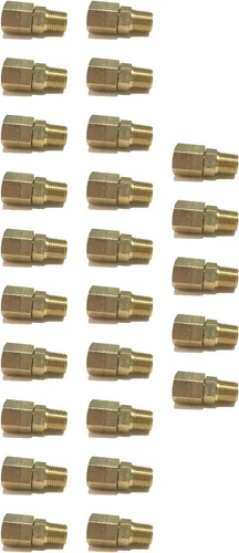 Vista 4 de Adaptador giratorio macho de latón 1/8" NPT combustible/aire/agua/aceite/gas WOG (cantidad 10)