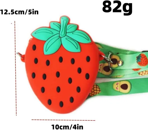 Vista 6 de Mini bolso cruzado de silicona para niños, bolso de hombro para niños, bolsa de llaves, bolsa de aperitivos, bolsa de caramelos, regalos para niños