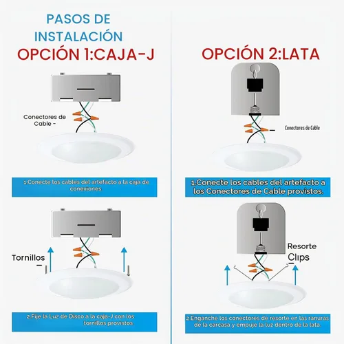 Vista 7 de ECOELER Luces LED de disco de montaje empotrado regulables de 6 pulgadas, 16.5 W, 1000 lm, luz de día de 5000 K, luz de techo de montaje