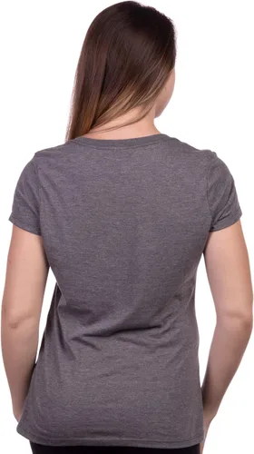Vista 4 de Camisetas divertidas para mujer, con frase sarcástica y con cuello en V