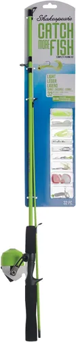 Vista 6 de Shakespeare Catch More Fish Combo de carrete y caña de pesca con kit Ladies