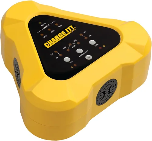 Vista 2 de Clore Automotive CHARGE IT! 4506 - Cargador inteligente de 6/12 V (6/2) Amp, color amarillo