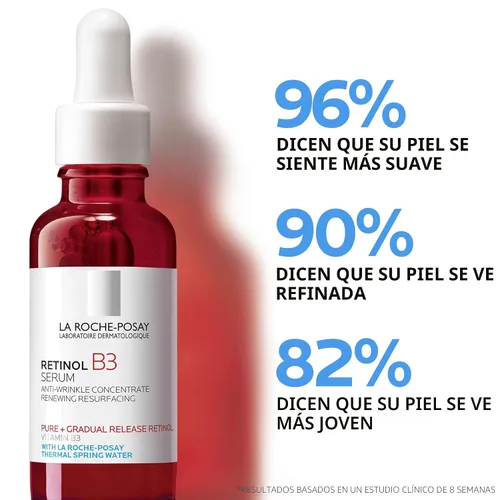 Vista 3 de La Roche-Posay Suero Facial de Retinol Puro con Vitamina B3, Suero Facial Antienvejecimiento para Líneas, Arrugas y Daño Solar Prematuro