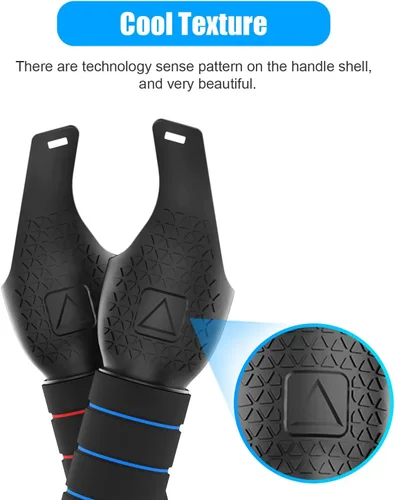 Vista 4 de UPOK Dual Handles Extension Grips for Oculus Quest 2 Quest or Rift S Controllers Playing Beat Saber Games Sturdy Comfortable to Grip Controller