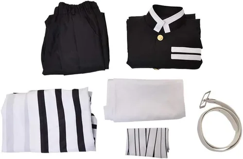 Vista 7 de miccostumes Obanai Iguro - Disfraz de kimono para hombre