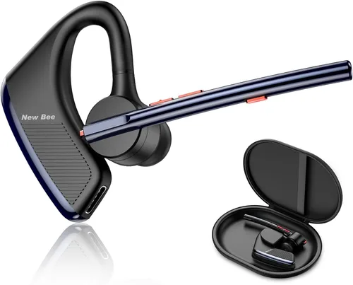 Vista 8 de New Bee Auricular Bluetooth V5.2 Auriculares inalámbricos Bluetooth 24 horas de conversación CVC8.0 Dual Mic Cancelación de ruido