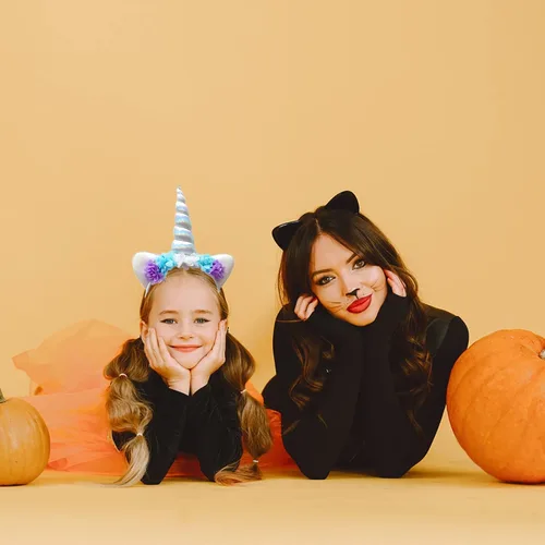 Vista 5 de AHCSMRE Diadema de unicornio, diadema de unicornio, tocado de cuerno con purpurina para niñas y niños, cumpleaños, Halloween, Navidad, fiesta