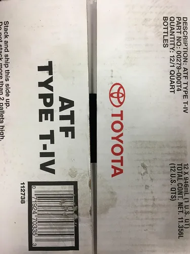 Vista 2 de Toyota genuino, fluido para transmisión automática tipo Lexus ATF T-IV OEM de 12 cuartos de galón tipo 4 ATF