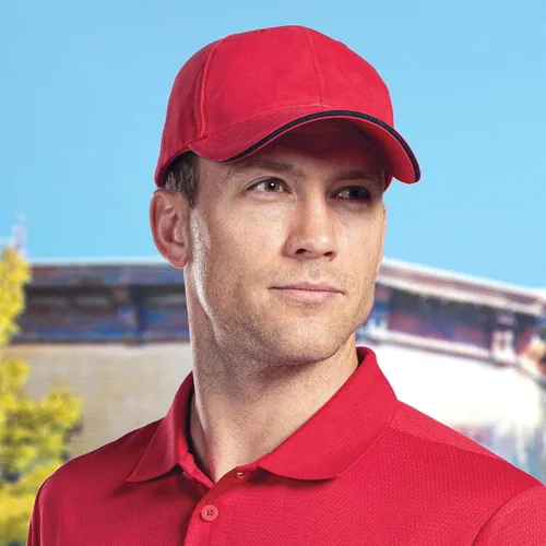 Vista 5 de Pacific Headwear Brushed Twill Cap with Sandwich Bill