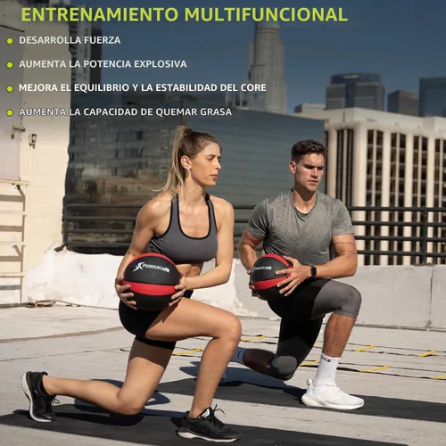 Vista 4 de ProsourceFit Weighted Medicine Ball for Full Body Workouts