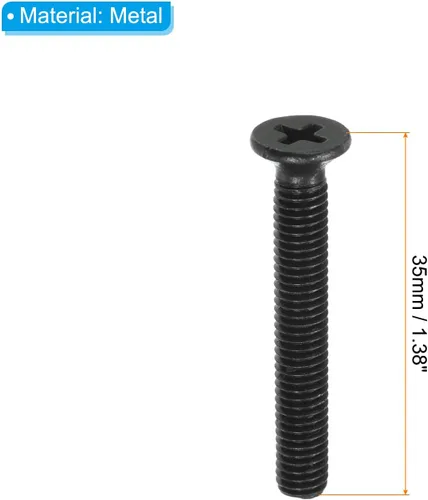 Vista 2 de PATIKIL Kit de herramientas para patineta, tornillos de montaje de 1.38 pulgadas, tornillos de rosca completa, juego de tuercas para Longboard