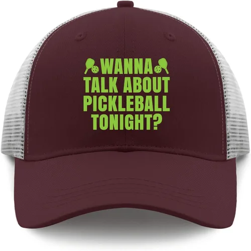 Vista 9 de devor Hats Wanna Talk About Pickleball Tonight Dad Hats for Women Graphic Dad Hat Adjustable