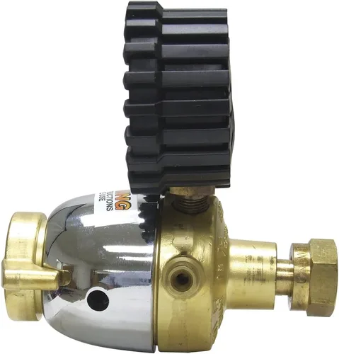 Vista 4 de Uniweld Regulador de acetileno de la serie Patriot RMC2 con conexión de salida "A" y entrada de 200 CGA