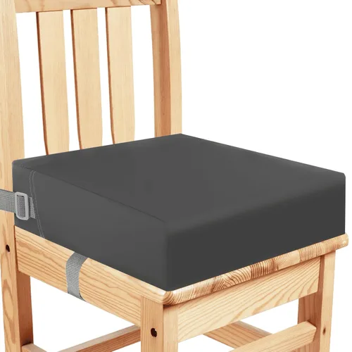 Vista 8 de Asiento elevador para niños pequeños para silla de cocina, mesa de comedor, lavable, grueso, resistente, silla elevadora portátil para niños
