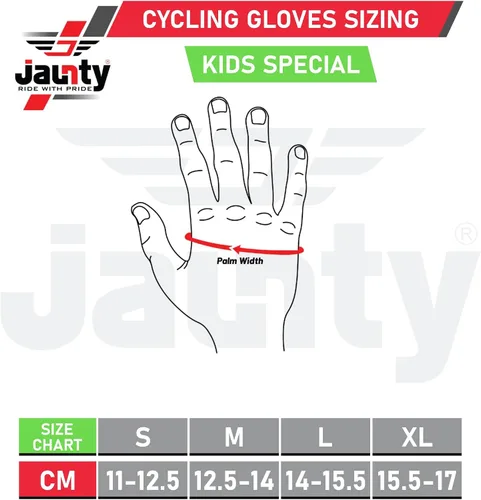 Vista 5 de Guantes de ciclismo para niños con relleno de gel que absorbe los golpes, guantes de ciclismo antideslizantes de medio dedo para niños y niñas
