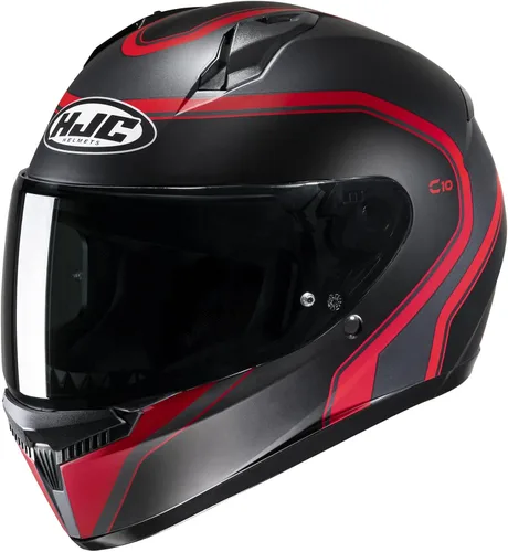 Vista 8 de Casco integral de motocicleta HJC C10 Elie con visera Pinlock HJ-34P, aprobado por DOT (MC3HSF, Mediano)