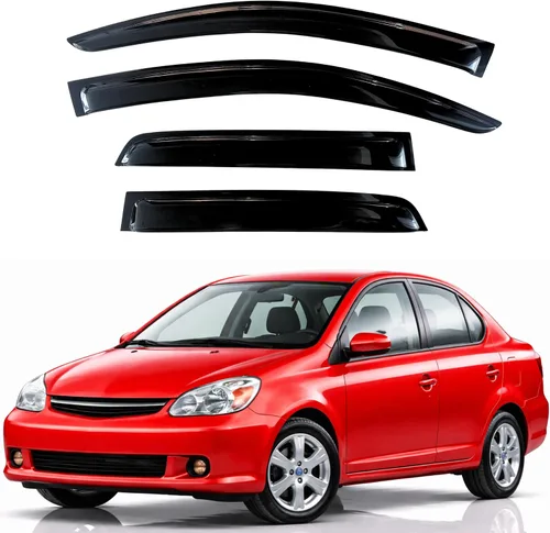 Vista 412 de KPY Moldura deflectora de viento con protección contra la lluvia compatible con Mazda CX-3 2016-2021 (CX3), 4 unidades, para ventana lateral