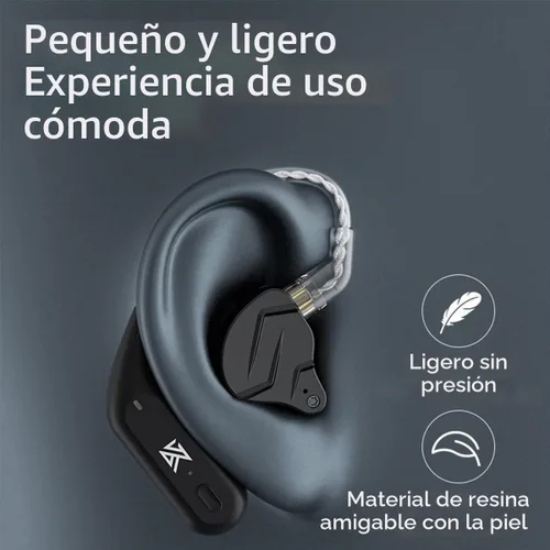 Vista 4 de CCA KZ AZ09 IEM Adaptador Bluetooth, Bluetooth 5.4 Módulo de gancho