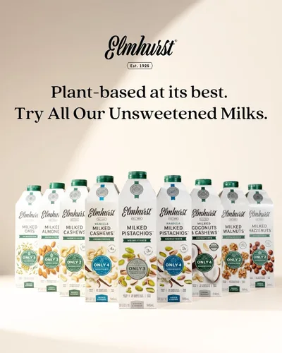 Vista 7 de Elmhurst 1925 Vanilla Pistachio Milk Unsweetened - 32 Fl Oz (Pack of 6)