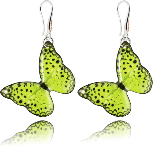 Vista 21 de Elegantes aretes colgantes con temática de mariposas y flores para mujer