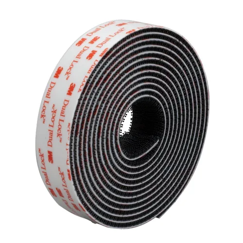 Vista 2 de 3M Dual Lock Tipo 400 Cierre con Cierre Reclosable, 1/2 pulg. x 10 pies (negro)