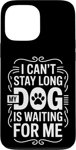 Vista 24 de I Cant Stay Long My Dog is Waiting for Me Pet Parent Case for iPhone 16