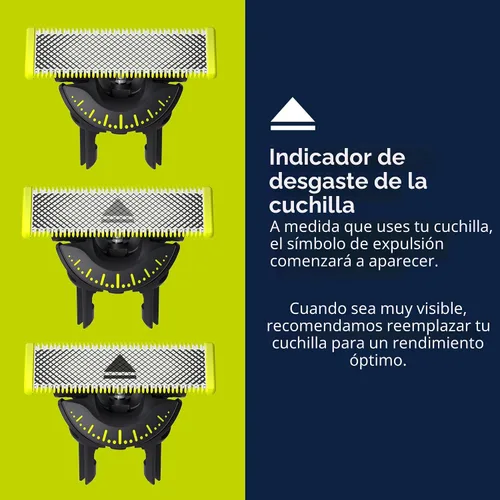 Vista 7 de Norelco Philips OneBlade 360 con Conectividad Híbrida para Cara, Recortadora de Barba Eléctrica y Afeitadora, con Tecnología de Cuchilla 360, 1