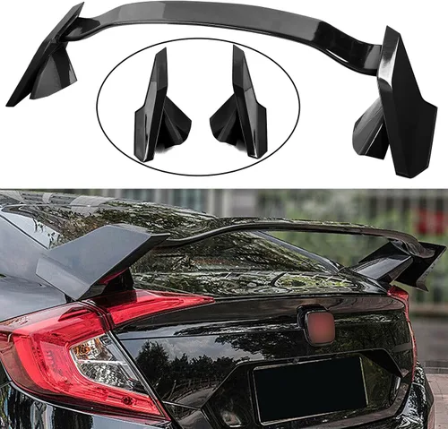 Vista 3 de Alerón de maletero estilo R para Honda Civic 4 puertas Sedan 2016-2021
