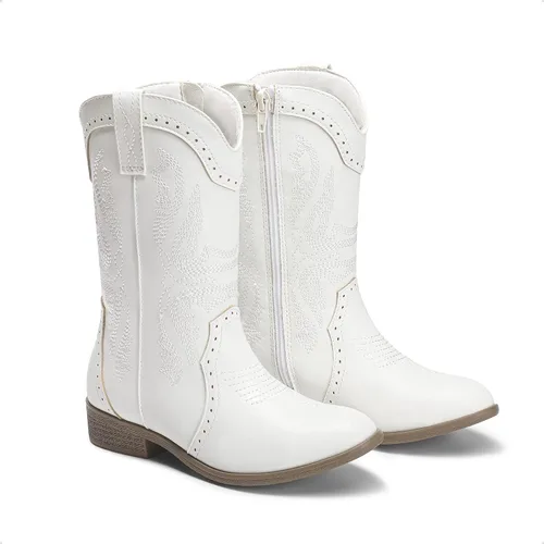 Vista 5 de DREAM PAIRS Girls Cowgirl Cowboy Western Boots Mid Calf Riding Shoes
