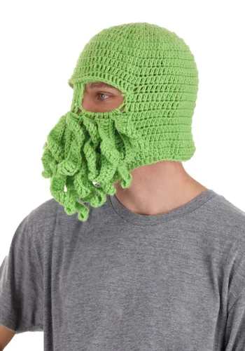 Vista 3 de Gorro Verde de Cthulhu para Adultos Multicolor
