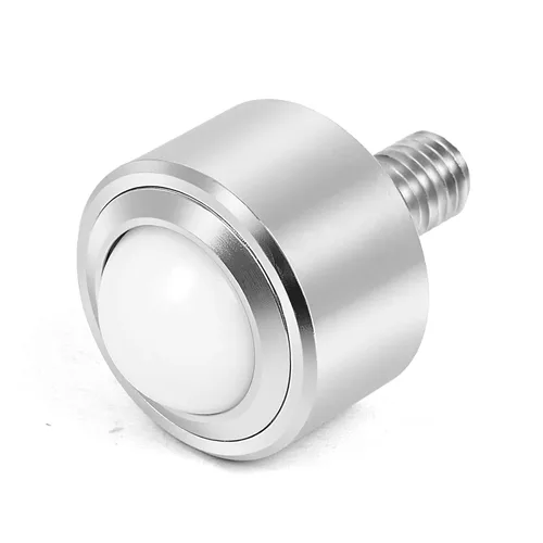 Vista 4 de Ball Caster Roller Transfer Bearing - Ball Transfer Unit Appliance Caster Transmission 5/8 Inch M8,Stud Mounted,Thread Stem,Nylon & Carbon Steel,150