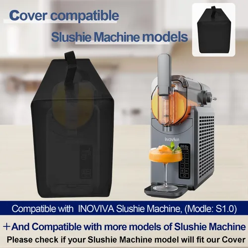 Vista 3 de Funda para Ninja SLUSHi 72 oz Frozen Drink Maker (negro) Funda resistente al agua a prueba de polvo con asa, lavable a máquina, Slushy FS300