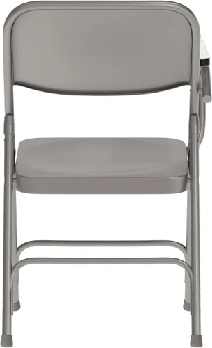 Vista 7 de EMMA + OLIVER Silla plegable de acero prémium con brazo para tableta para diestros
