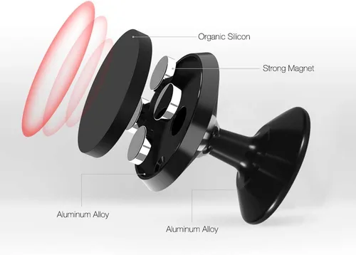 Vista 3 de Strong - Soporte de teléfono para automóvil, compatible con iPhone, tableta, para automóvil, magnético, rotación de 360 grados