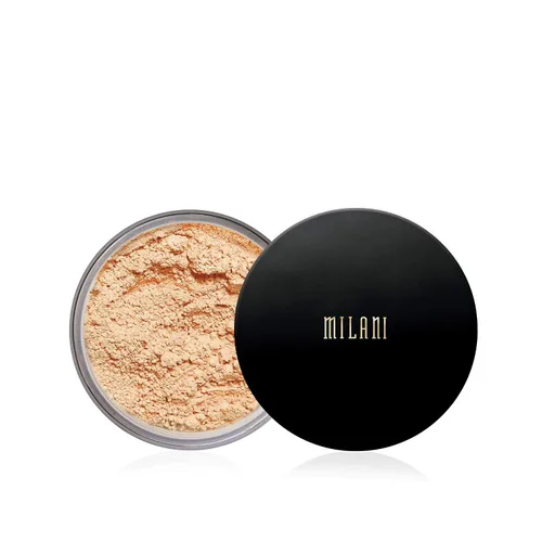 Vista 2 de Milani Make It Last - Polvo fijador de plátano translúcido (0.12 onzas) Polvo facial matificante libre de crueldad animal que establece