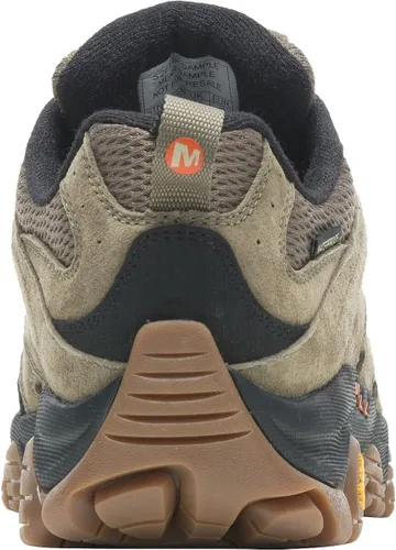 Vista 4 de Merrell Zapato de senderismo impermeable Moab 3 para hombre, OlivaGum, 12.5