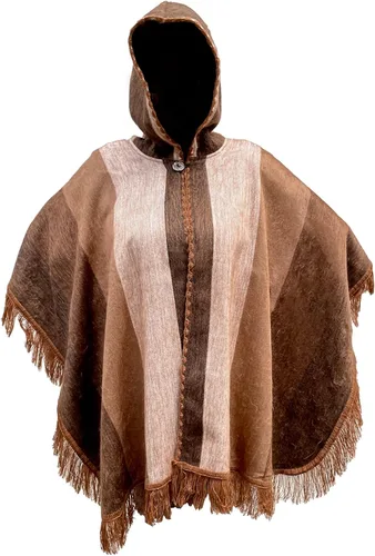 Vista 3 de Poncho de alpaca súper cómodo