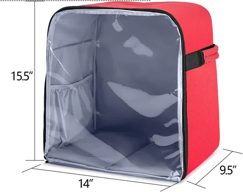 Vista 6 de Luxja Cubierta antipolvo compatible con mezcladores KitchenAid de 4.5 cuartos y 5 cuartos (con una almohadilla de relleno inferior), cubierta