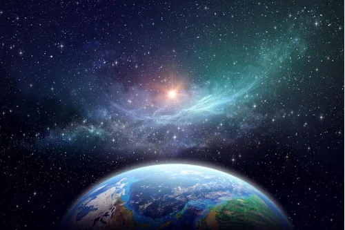 Vista 2 de Exoplaneta laminado en el espacio exterior Fantasía Galaxia Imagen Sistema Solar Ciencia Mapa Niños Tabla de aula Planetas Tierra Hubble Astronomía