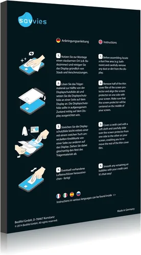 Vista 2 de 6X Savvies - Protector de pantalla ultra transparente para HP Prime, ajuste preciso, montaje simple, eliminación sin residuos