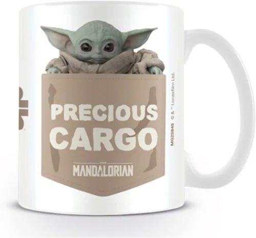 Vista 2 de Star Wars Disney The Mandalorian (Precious Cargo) - Taza para té y café, color blanco