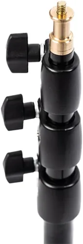 Vista 3 de Soporte de guepardo C8 con patas autocolapsadas, altura máxima de 8 pies, 3.6 libras, soporte de trípode de aluminio para estudio fotográfico