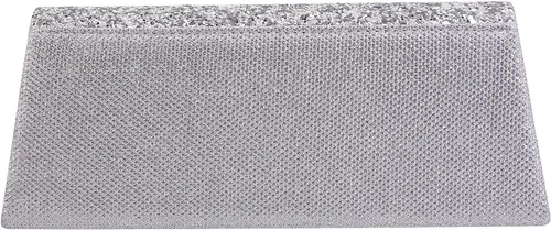 Vista 4 de Naimo Bolso de mano deslumbrante con solapa y cadena desmontable, talla única
