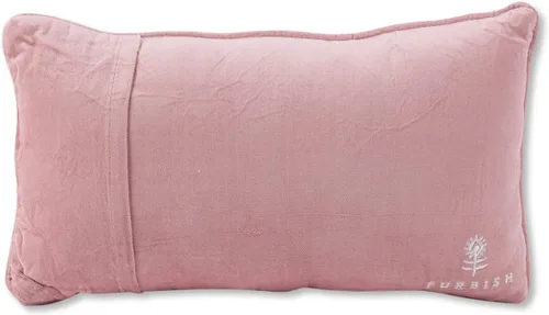Vista 2 de FURBISH Needlepoint - Almohada decorativa – Demasiado – 8 x 14 pulgadas – Pequeña almohada bordada para cama, silla, sofá, decoración ecléctica